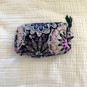 Vera Bradley Small Cosmetics Pouch - purple floral pattern